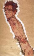 Egon Schiele Naked Self-portrait France oil painting artist